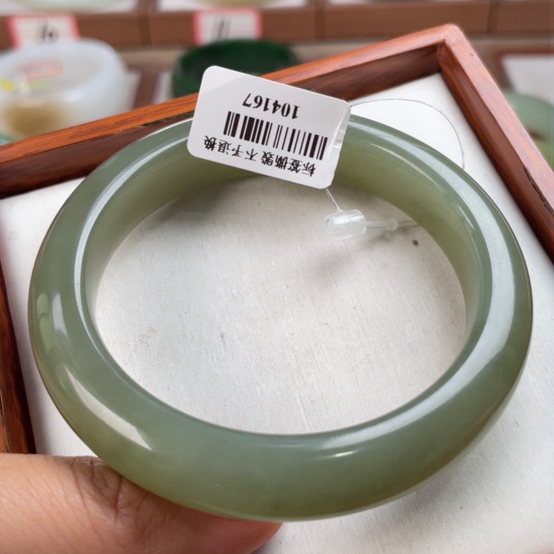 【闪购商品】和田玉手镯未镶嵌56.6 27