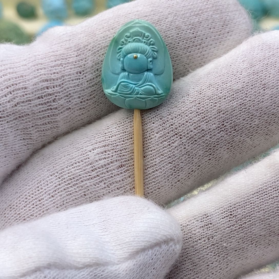 未镶嵌绿松石珠宝奇石