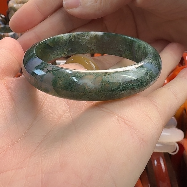 玛瑙/玉髓未镶嵌手镯特价不退不换