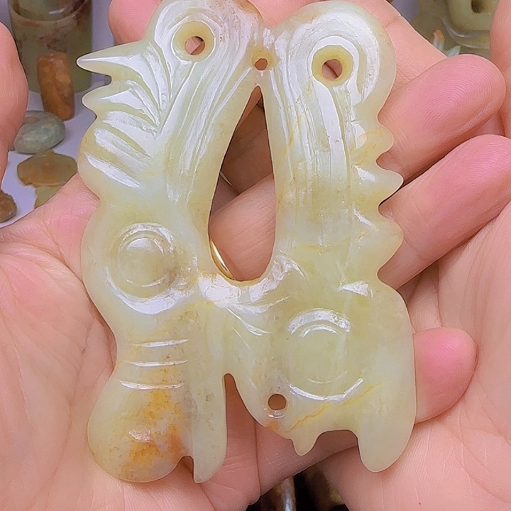 和田玉吊坠(不含链)未镶嵌