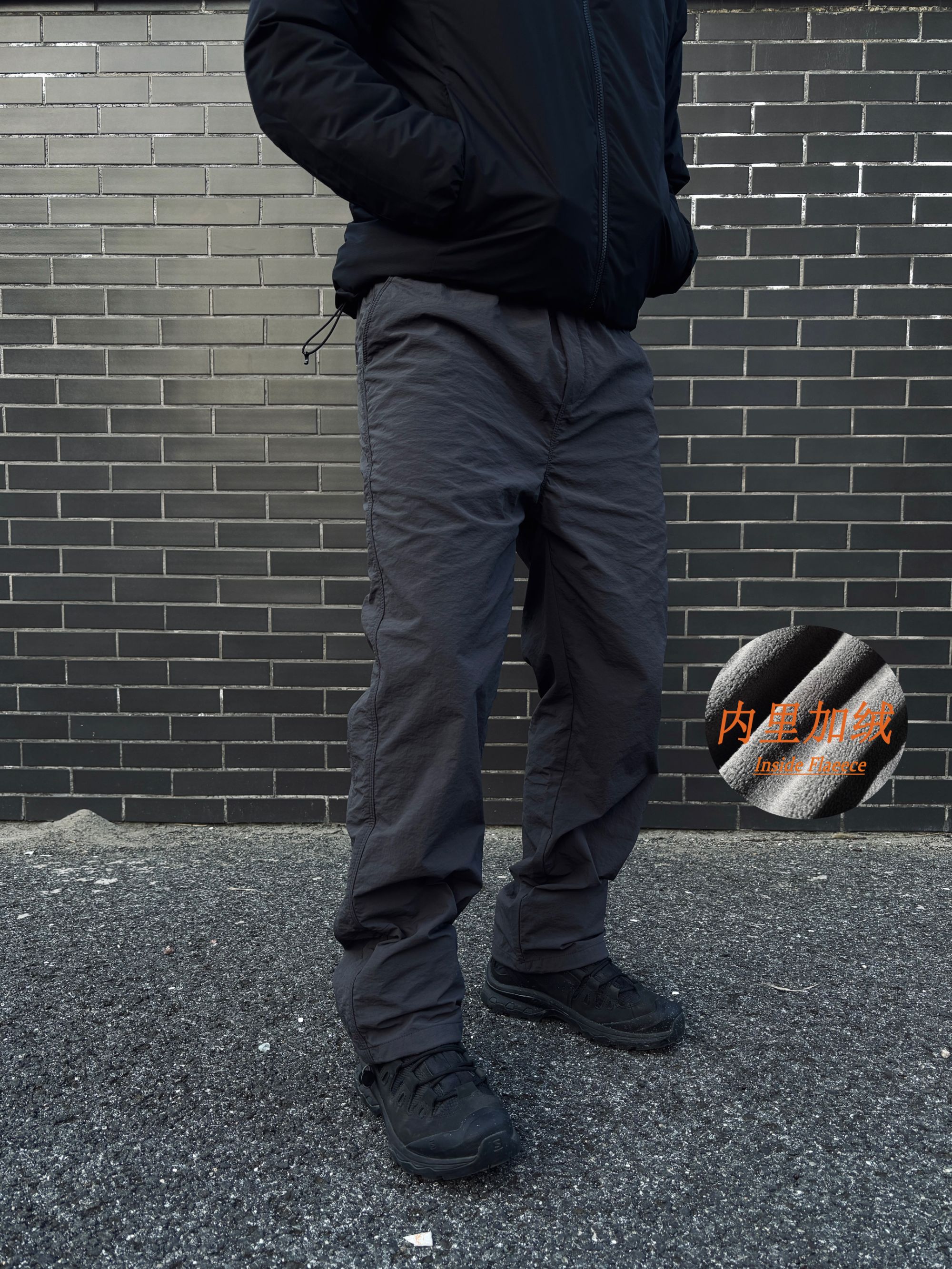 SOS冬季保暖三防美式直筒工装裤多色立裁拼接户外百搭加绒休闲裤