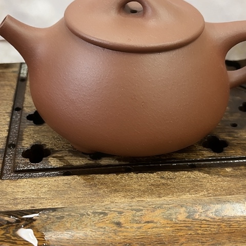 紫砂茶壶老紫泥光版大满瓢