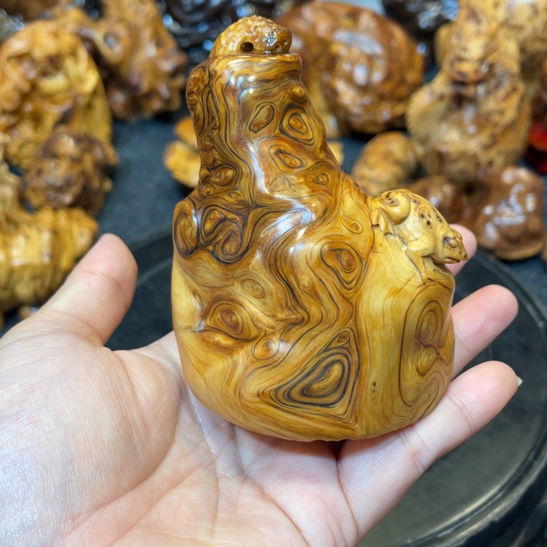 柏木（崖柏）太行精品陈化黑金虎皮留疤莲蓬