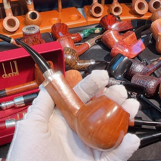 松***哥意大利的火焰王原木大苹果全新烟斗