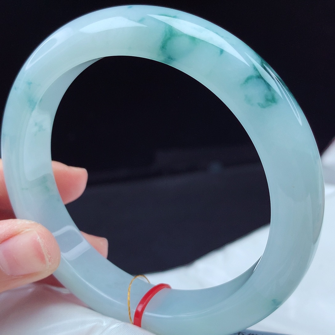 翡翠未镶嵌手镯58圈3119