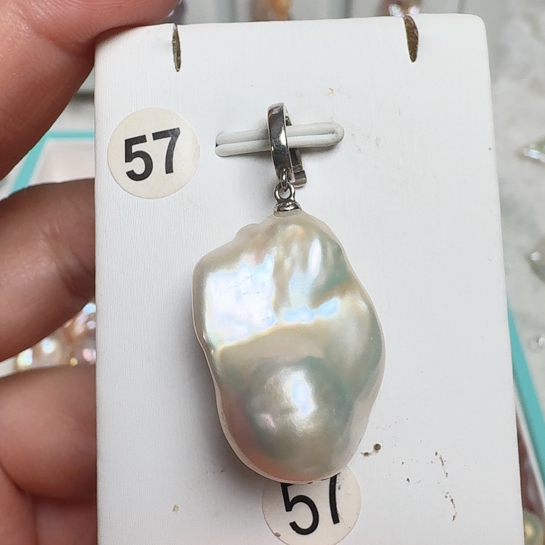 淡水珍珠颈饰银S925镶嵌