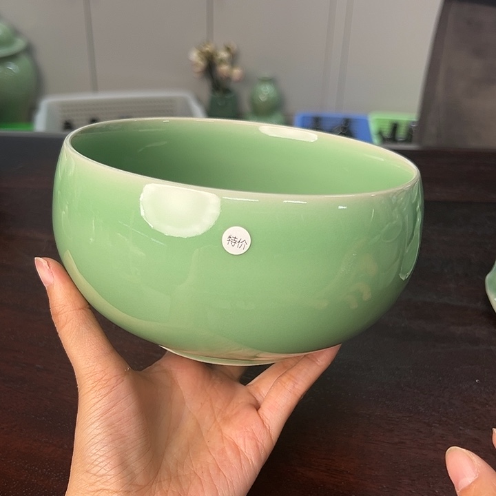龙泉云间青瓷小米茶器