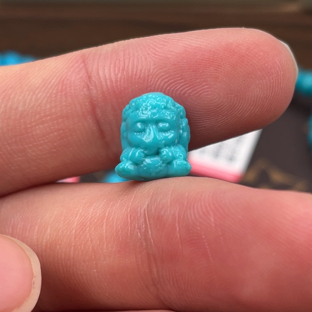 绿松石合金挂件雕件