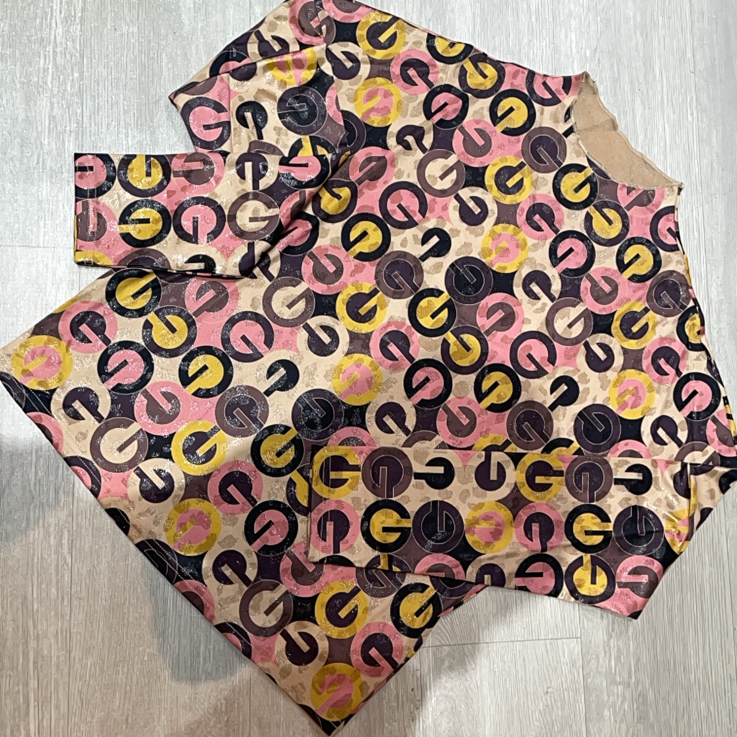 半高领时尚彩色G字母印花百搭长袖T恤衫-果梓930