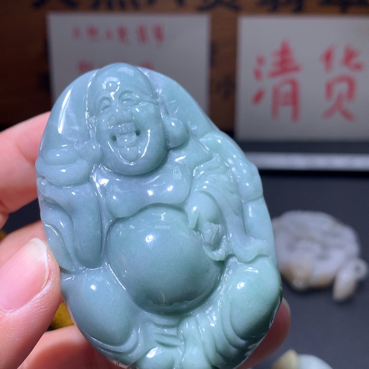 翡翠未镶嵌颈饰保真天然A货翡翠