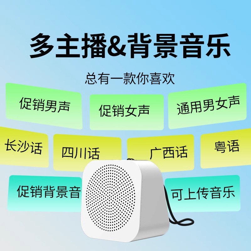 大洪录音循环播放录音喇叭地摊叫卖广告音响文字转语音蓝牙一体机 图片 3