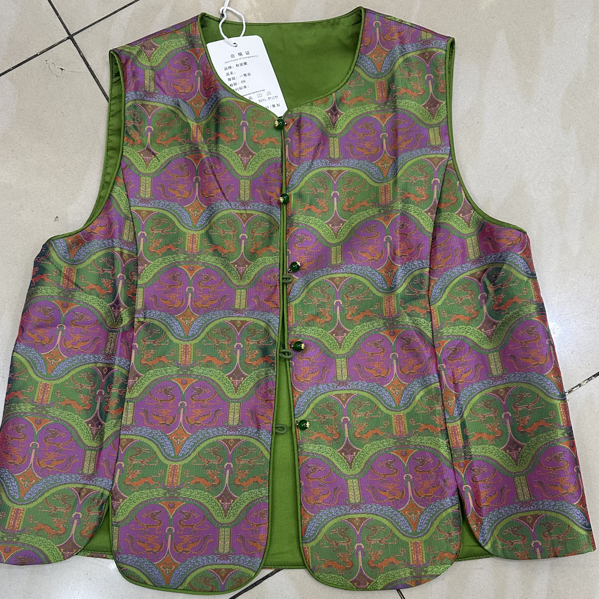 时尚款百搭气质款国风马甲～120斤～150斤左右