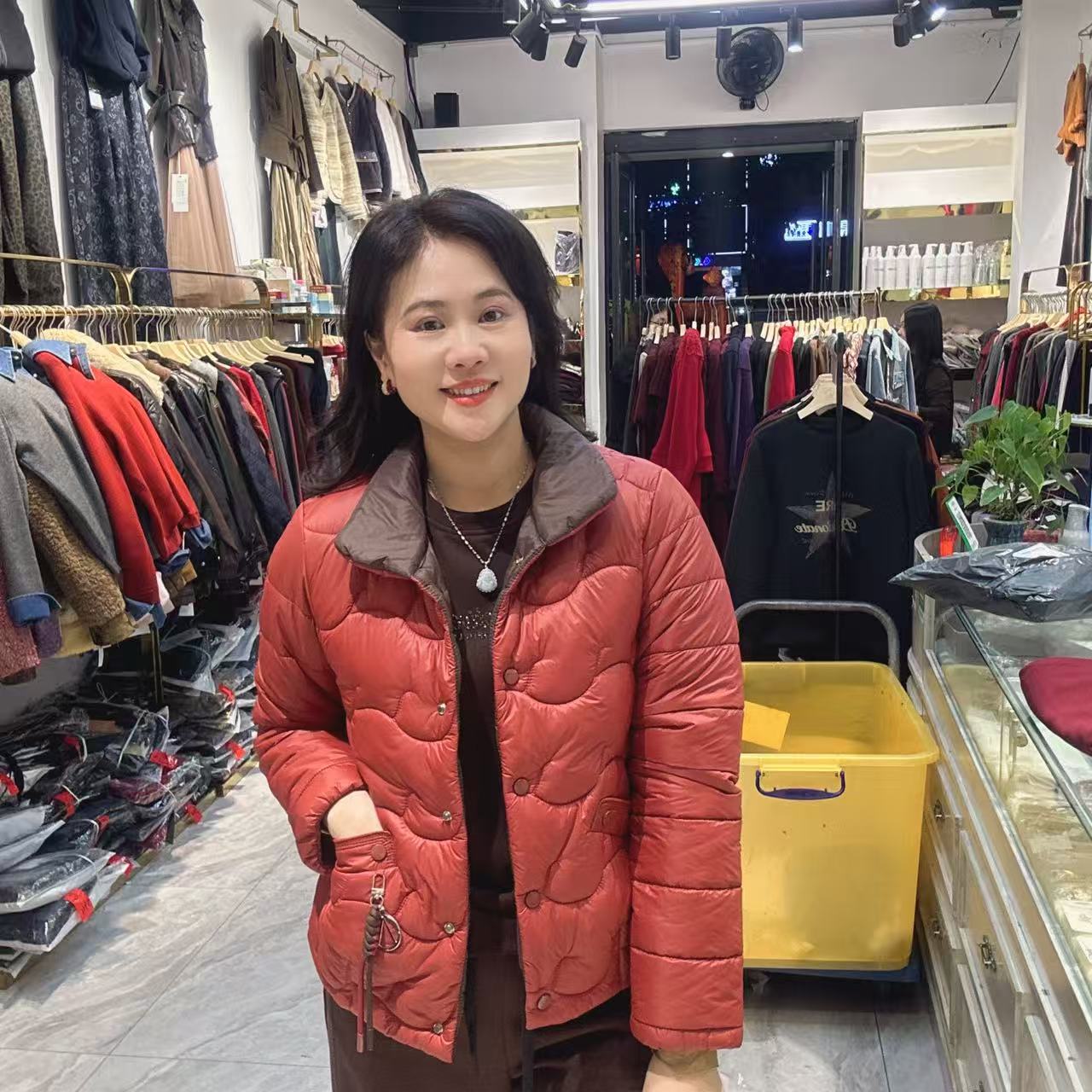 1-6852拼色短外套59长