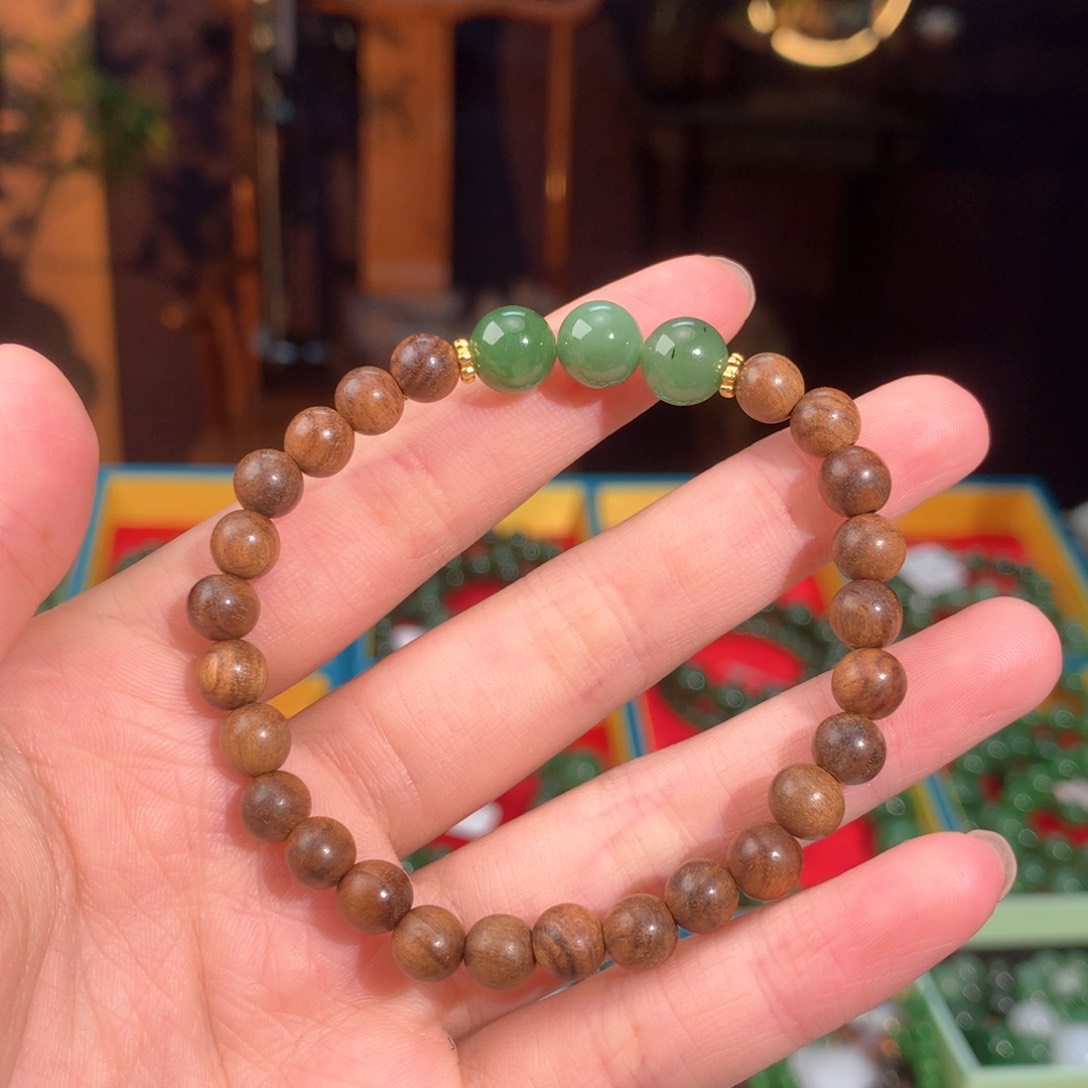 和田玉（碧玉）手串未镶嵌