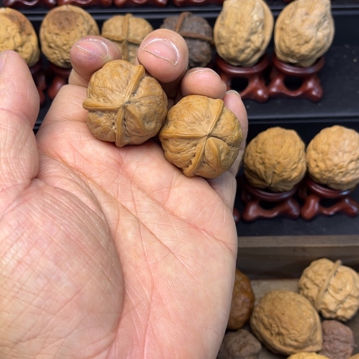 核桃铁核桃奶黄包异形磕尖