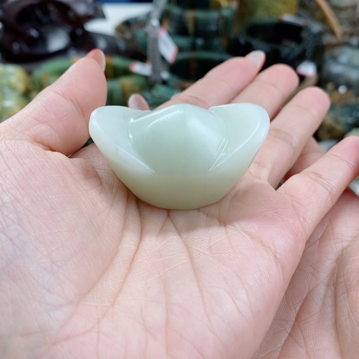 蛇纹石玉未镶嵌手把
