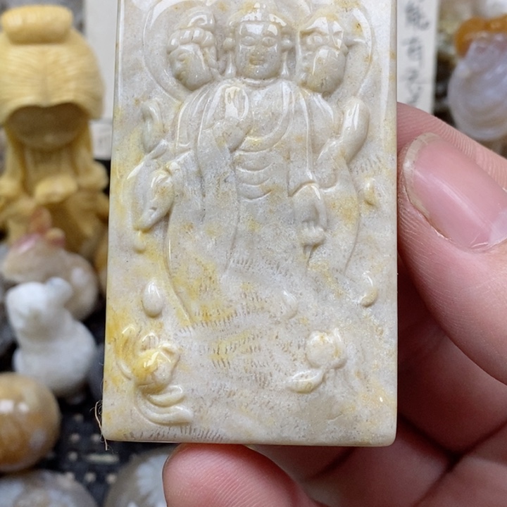 颈饰未镶嵌硅化珊瑚（珊瑚玉）