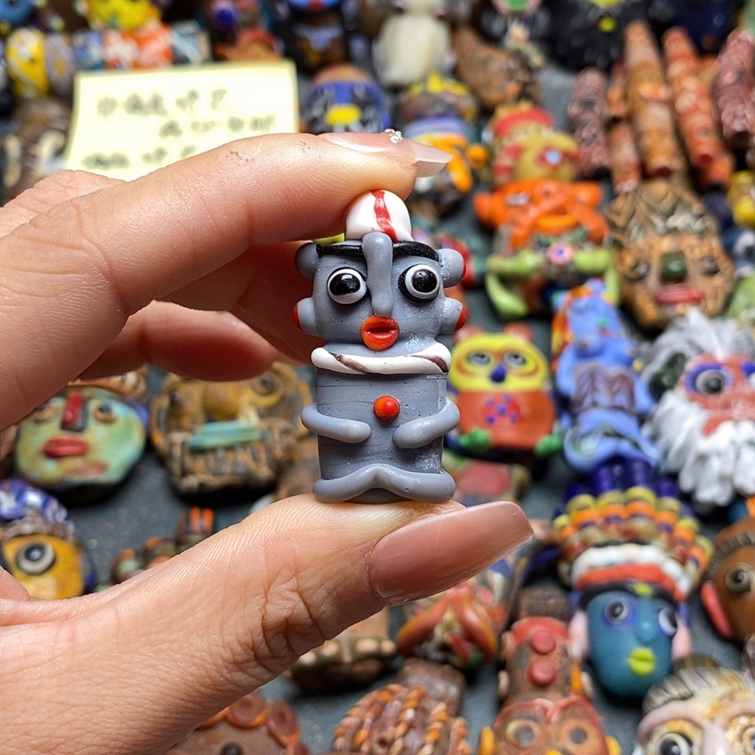 玻璃颈饰配件小精灵