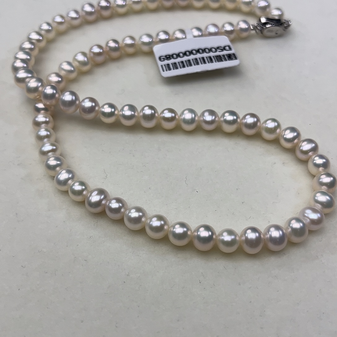 颈饰淡水珍珠银S925镶嵌