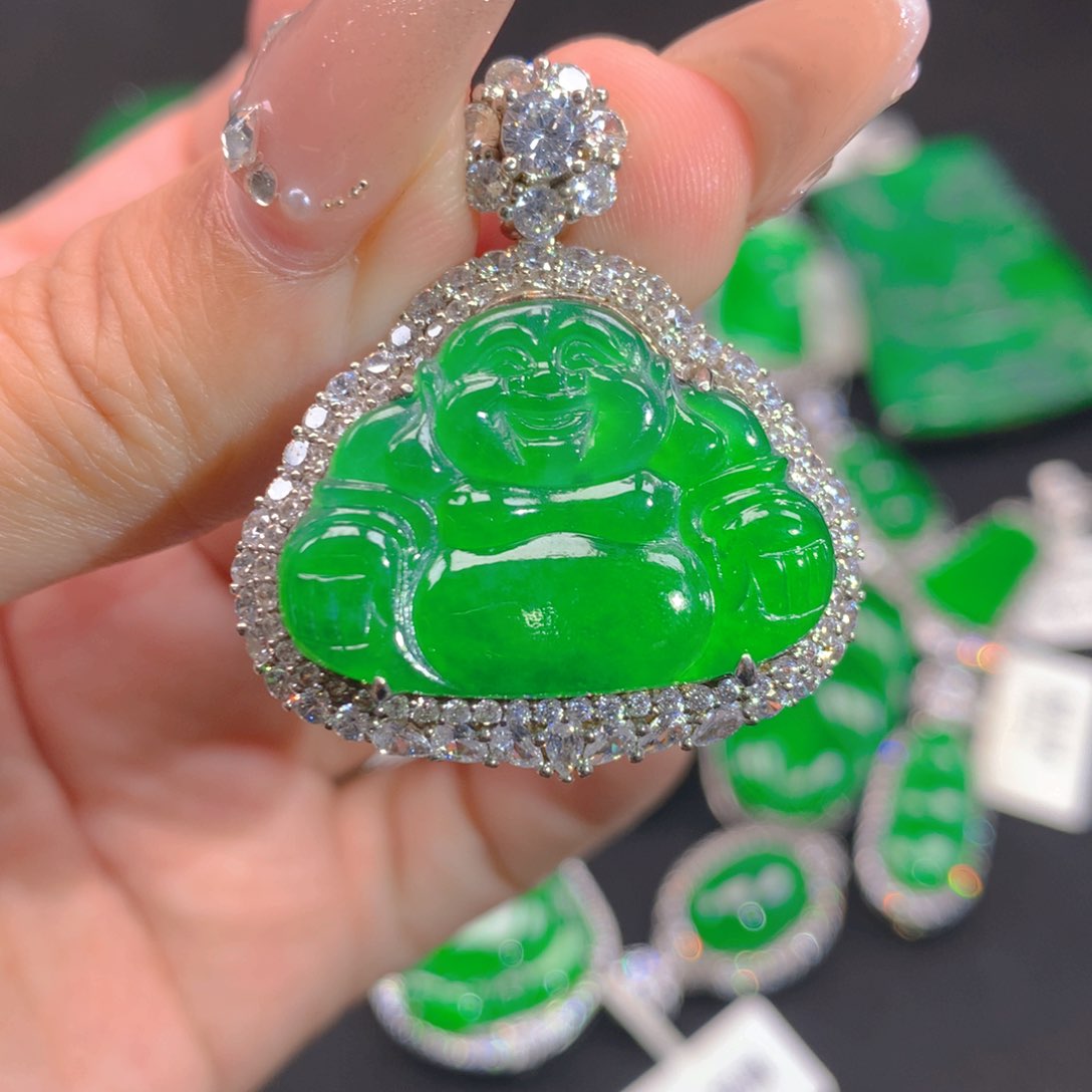 翡翠银S925镶嵌颈饰111111111111