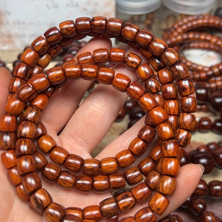 藤类海南红降08/108直切黄金底玉化微瑕