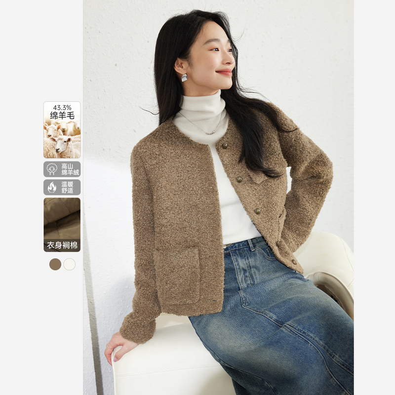 【亚美专属】梵希蔓毛呢外套M9159