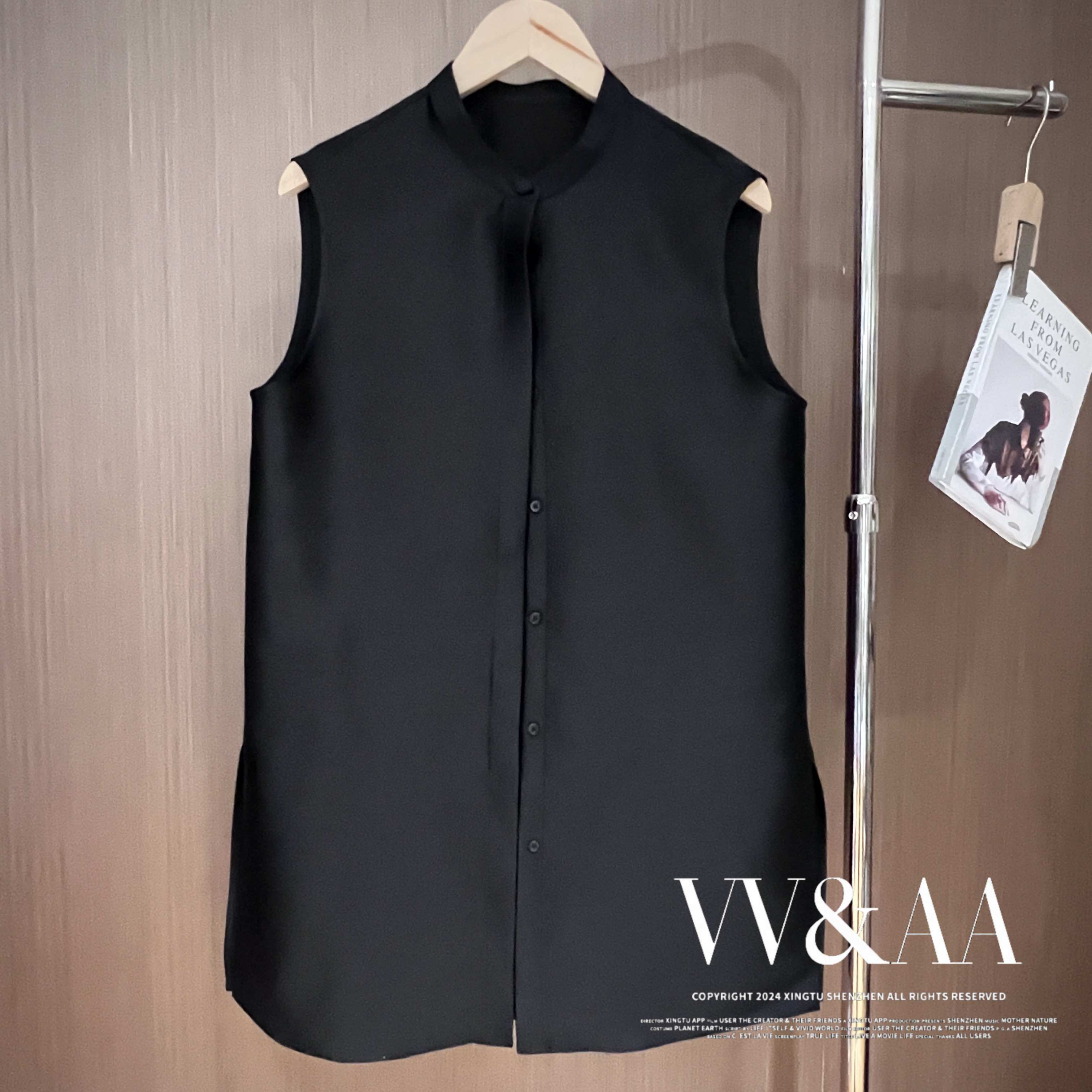 VV&AA 新款时尚百搭纯色高级感长款马甲 MT4324