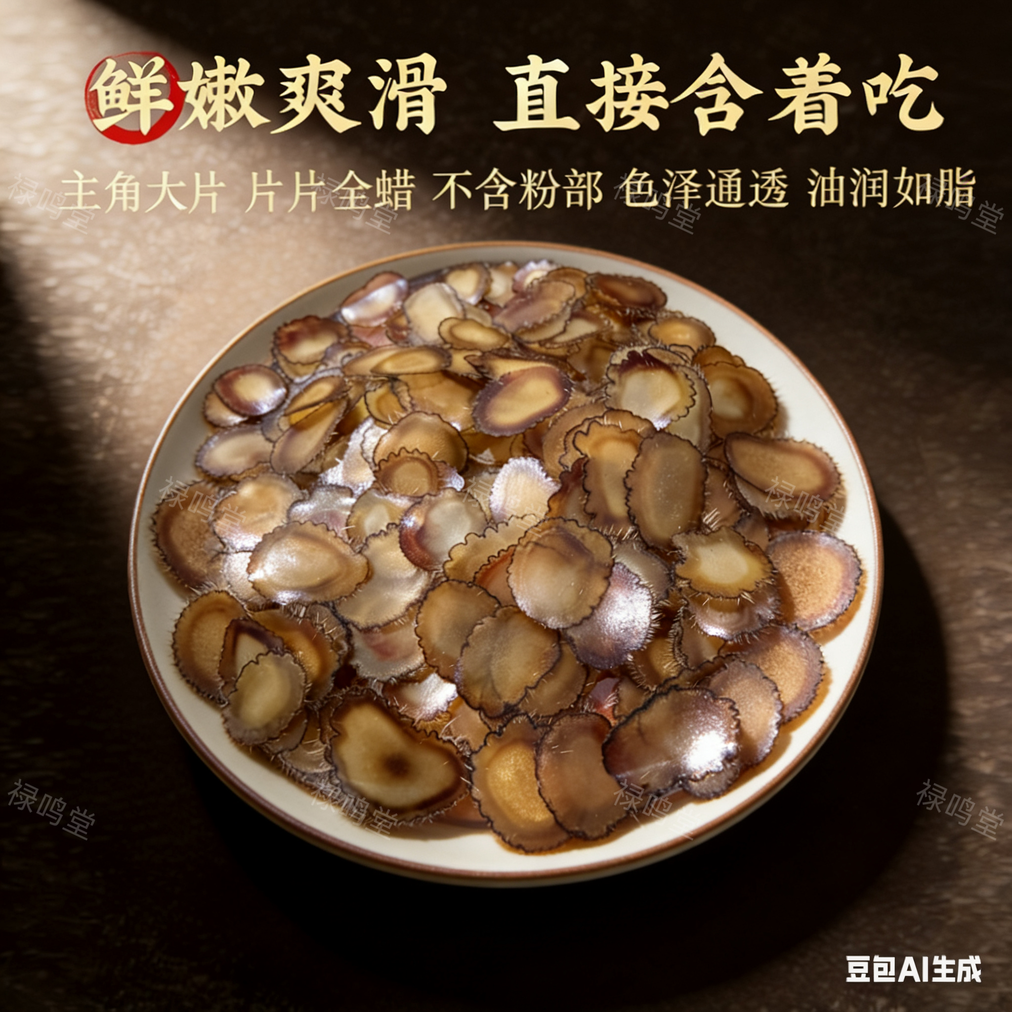 长白山梅花鹿全腊片毛桃茸可搭枸杞泡水煲汤秋冬滋补产地直发