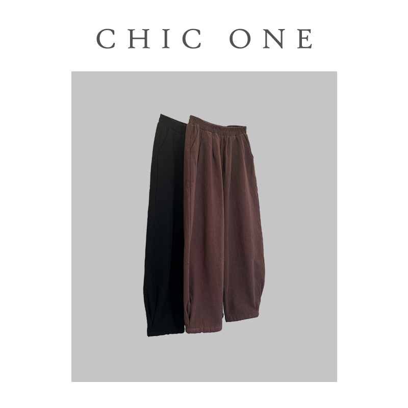 【念念专属】松紧腰加绒休闲裤GW2401183