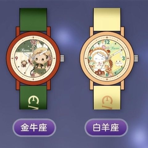 【拆盒】EMMA秘境森林十二星座系列潮玩手表盲盒