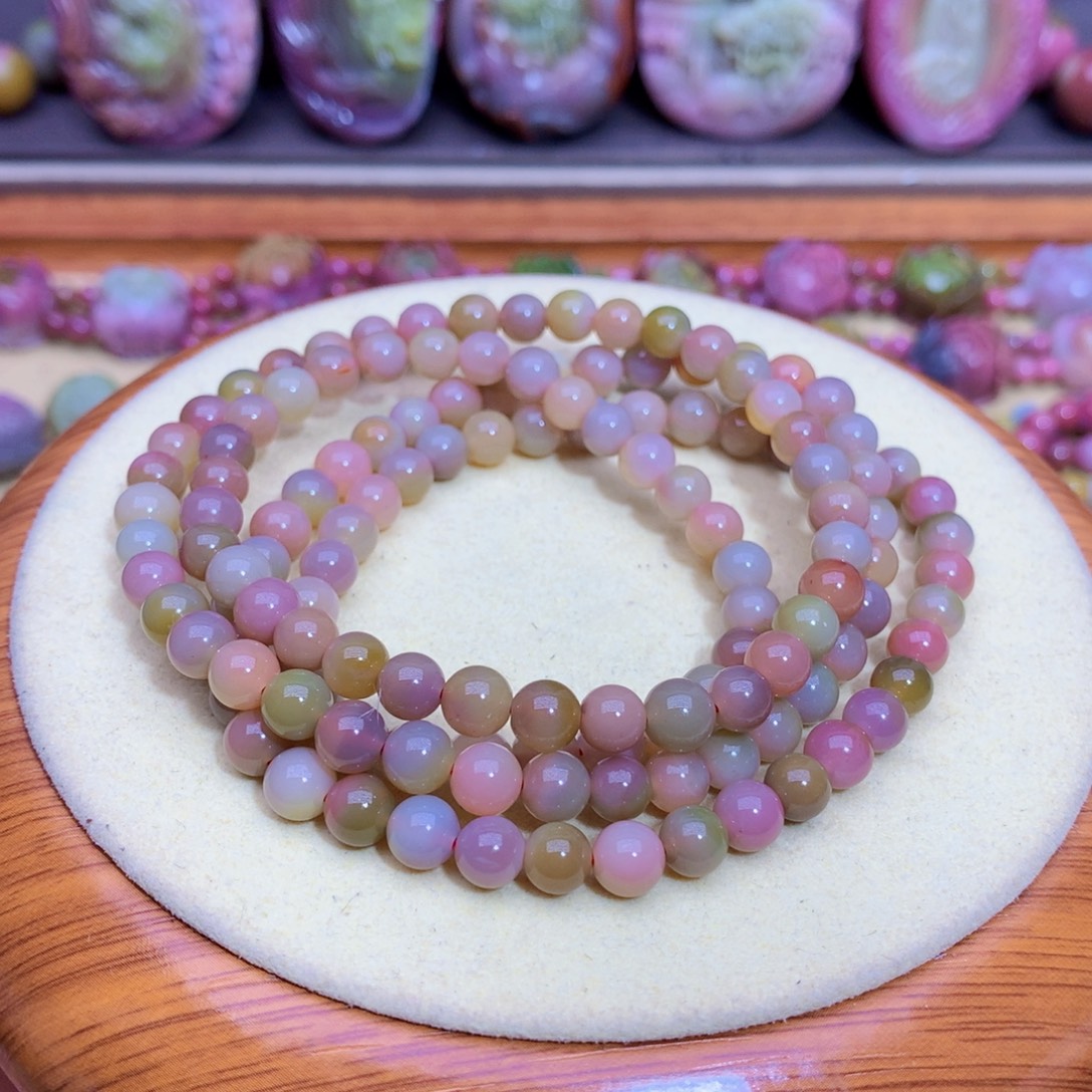 玛瑙未镶嵌手链盐源