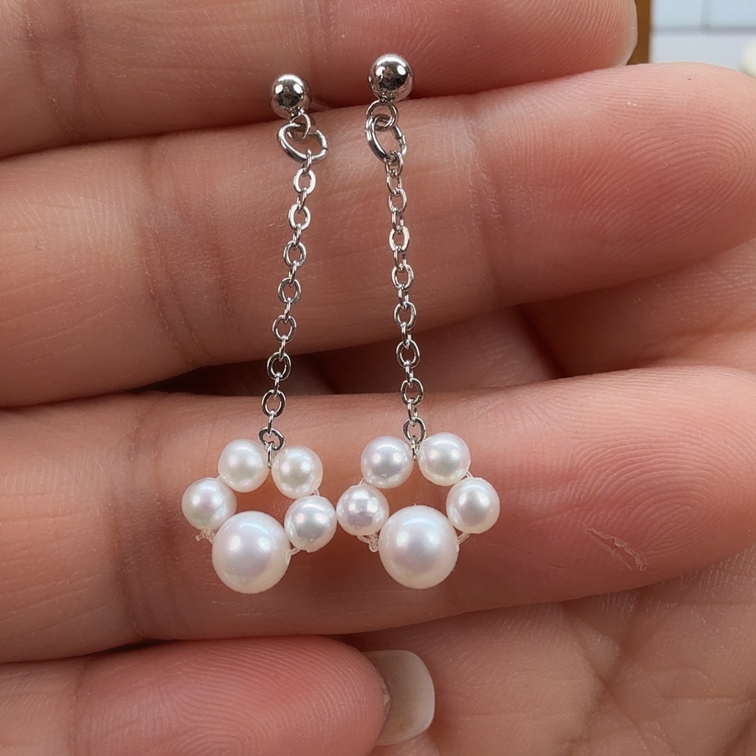 未镶嵌耳饰淡水珍珠
