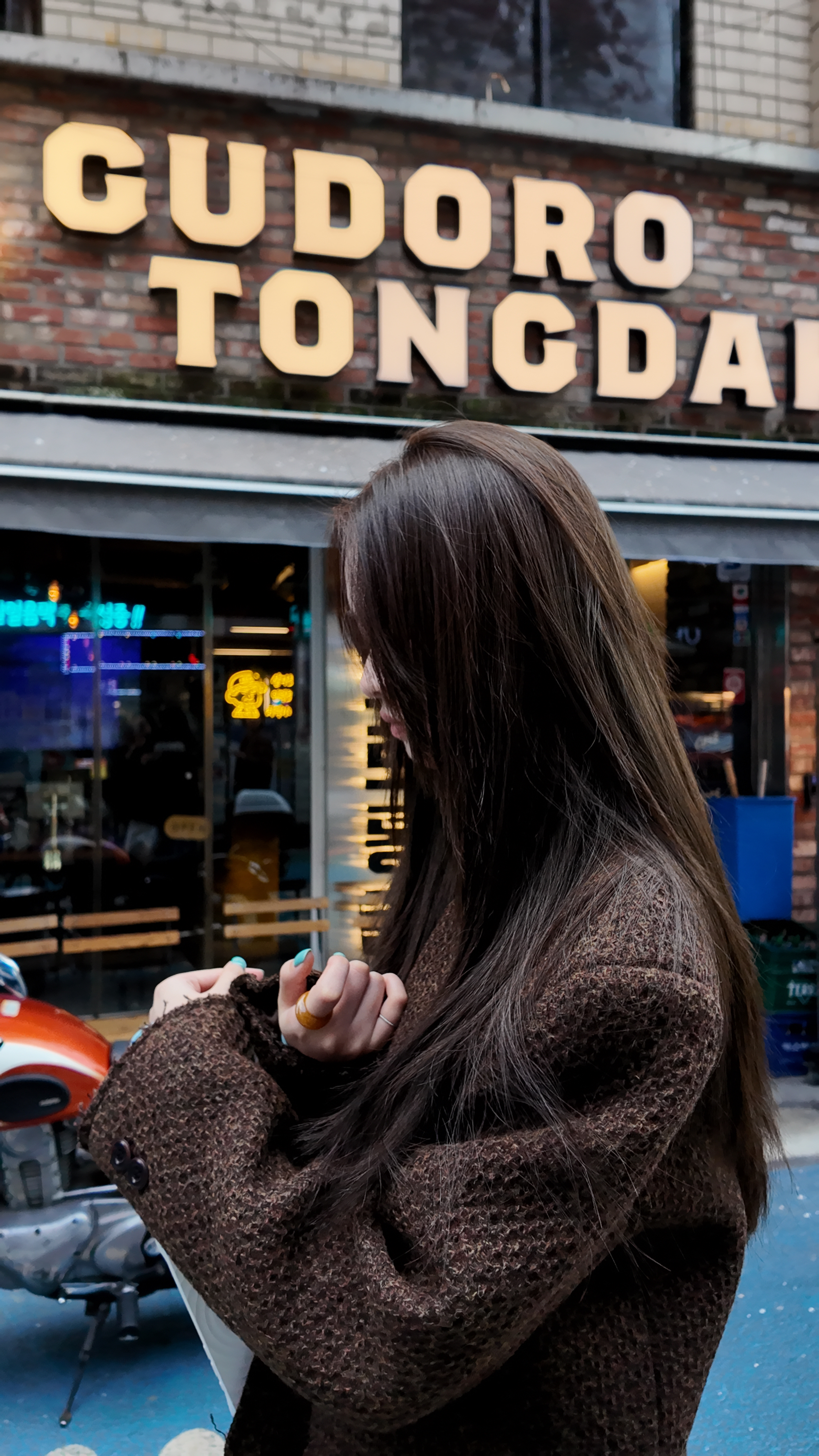 灰色气质宽松毛呢西装外套女秋冬高级感慵懒呢子大衣