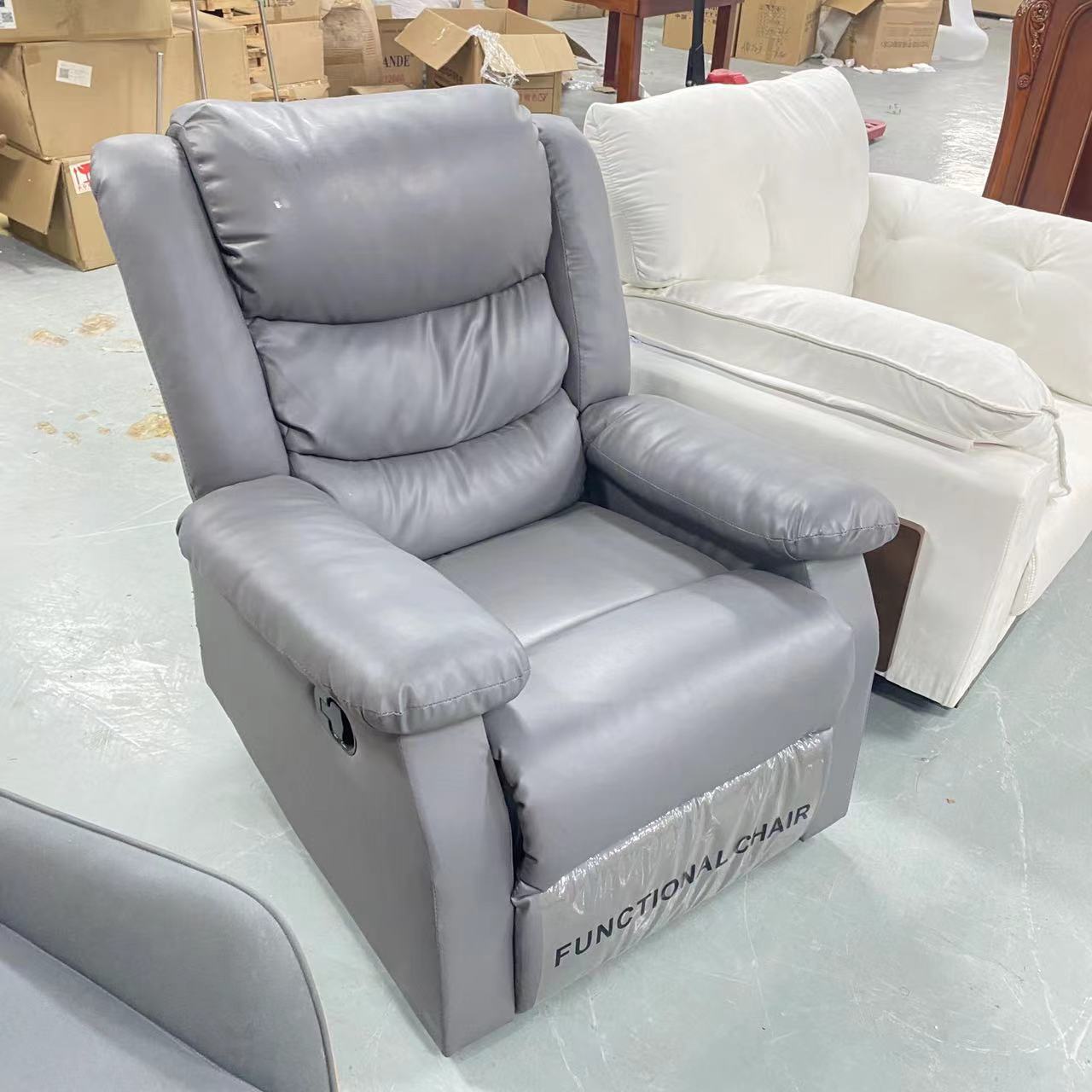 旋转休闲椅 灰色 椅子单人位 轻奢 简约