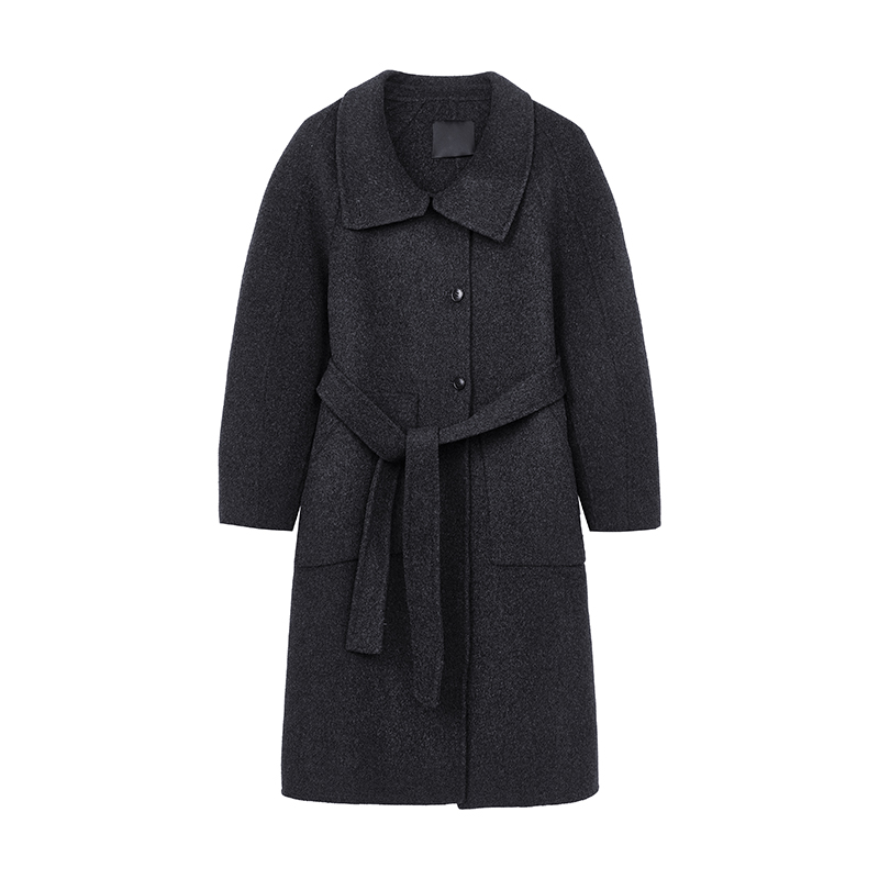 【达人专属】知性骆驼绒大衣N8678