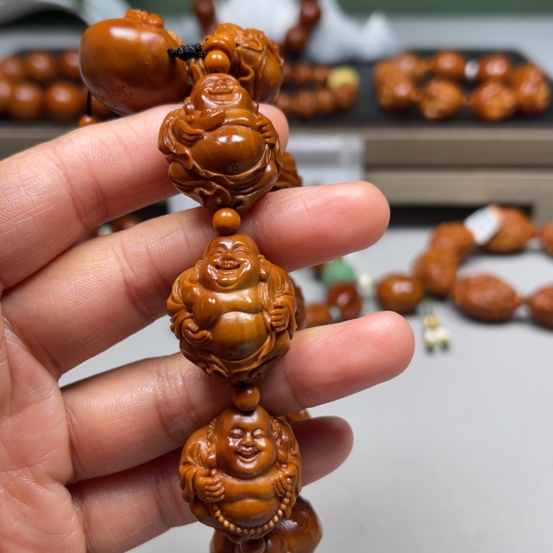 吊坠橄榄核订弥勒手串定金