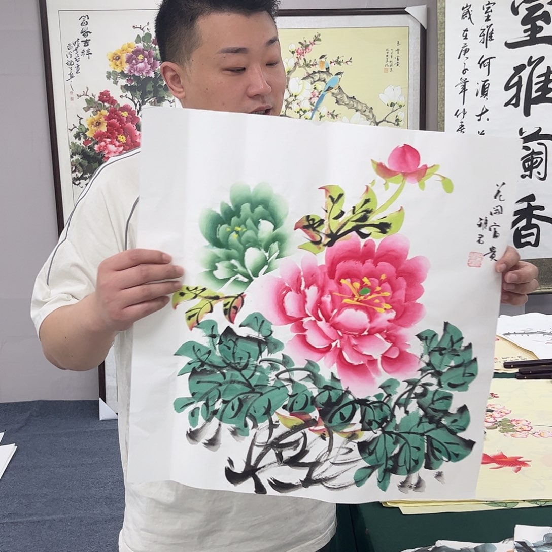 国画国画作品宣纸纯手绘