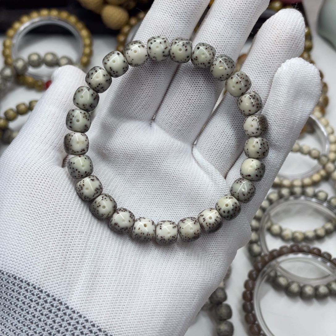 星月菩提手串9mm 灰冰大眼