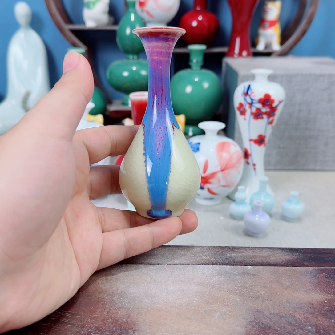 陶瓷手工小花器摆件