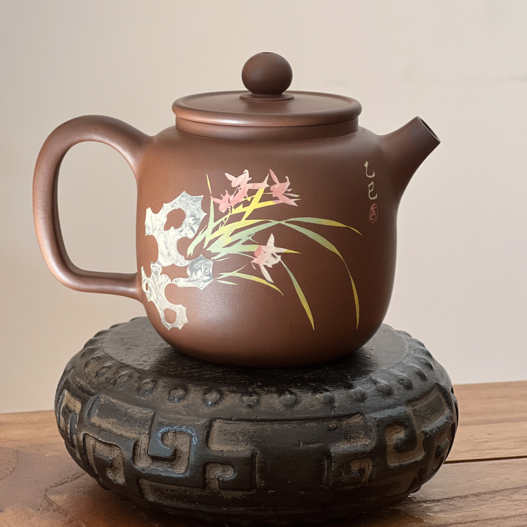 建水紫陶古铜色小容量150CC功夫茶具家用泡茶茶壶