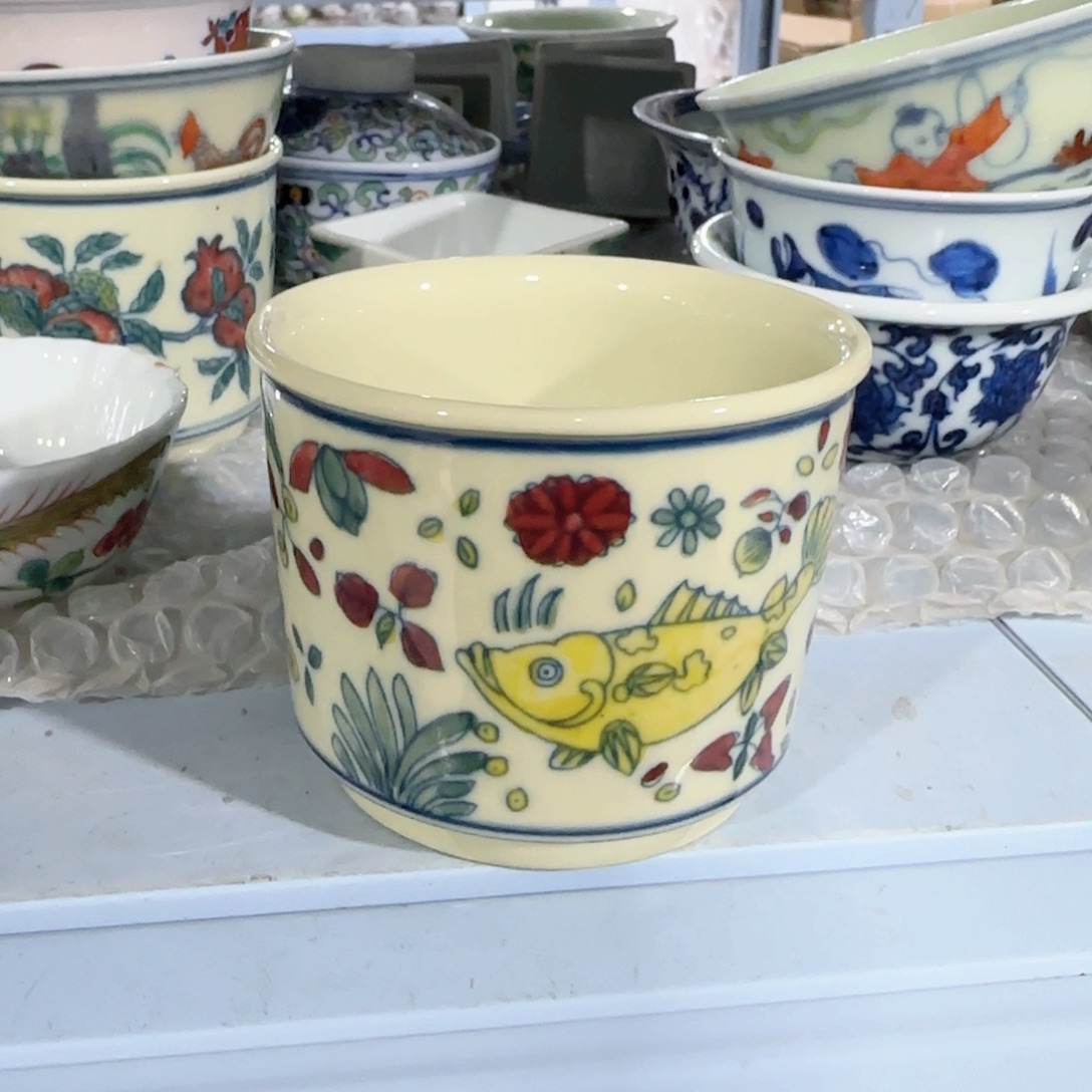 手绘瓷器，全部处理