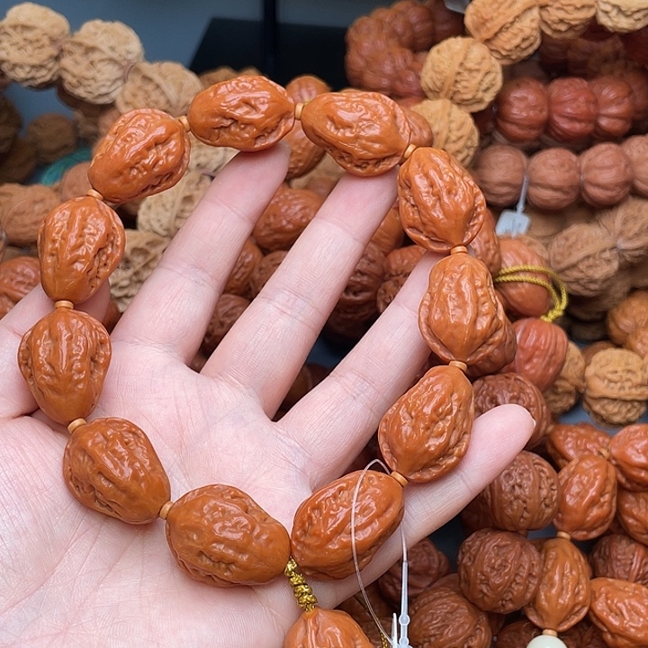 潮***艺手串文玩核桃小白菜