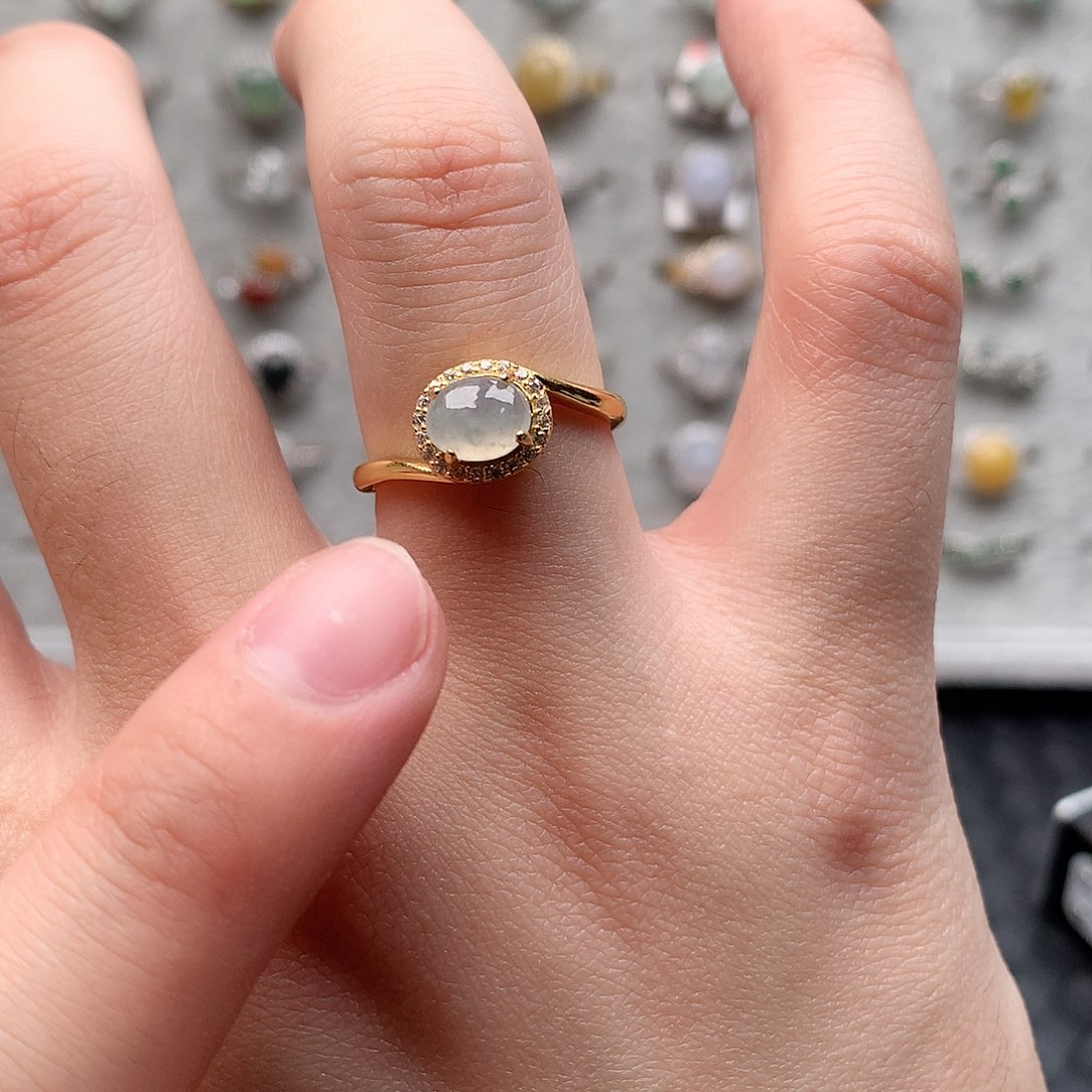 翡翠耳饰银S925镶嵌0146