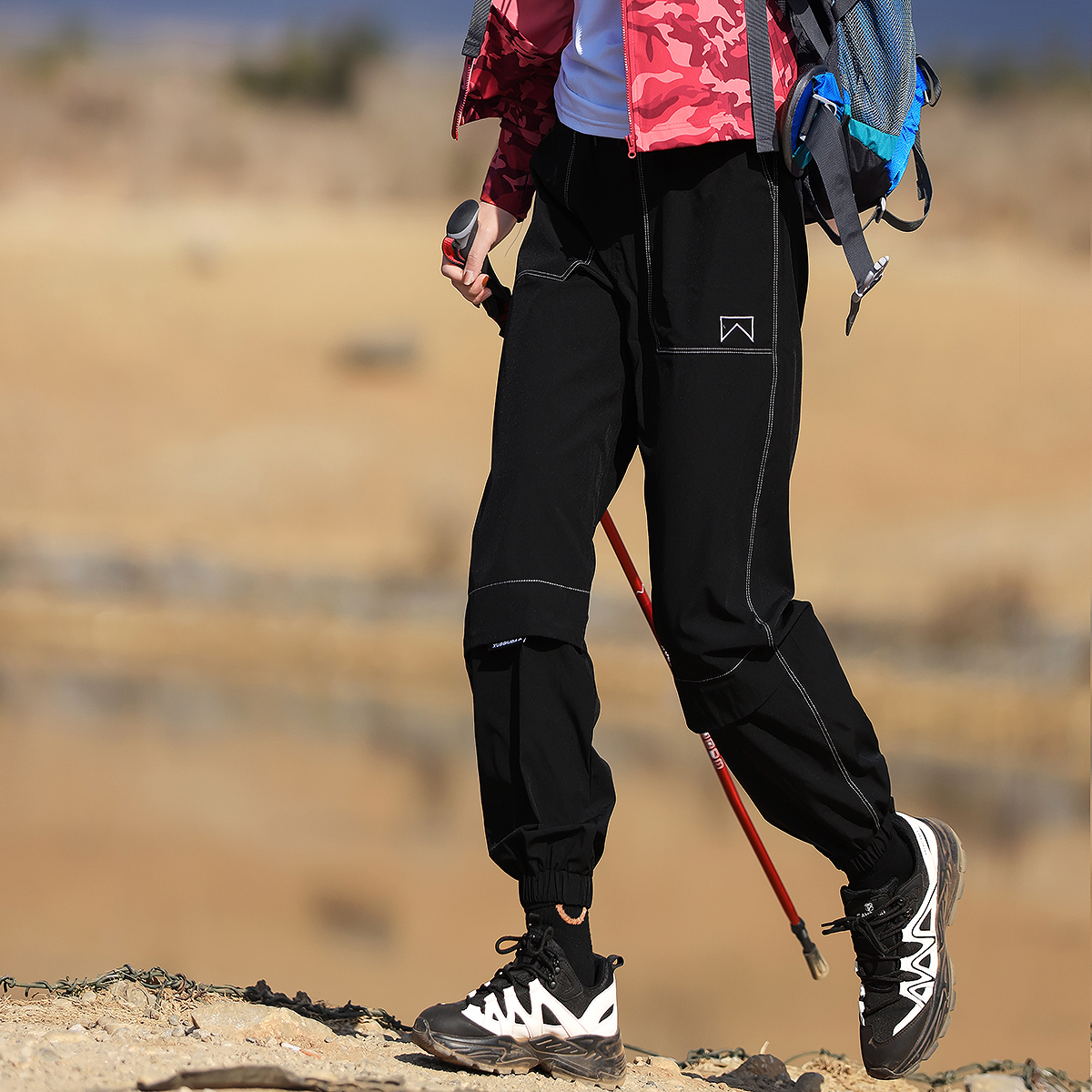 雪丘岛户外2025新款运动透气工装速干裤休闲出游徒步快干长裤女款