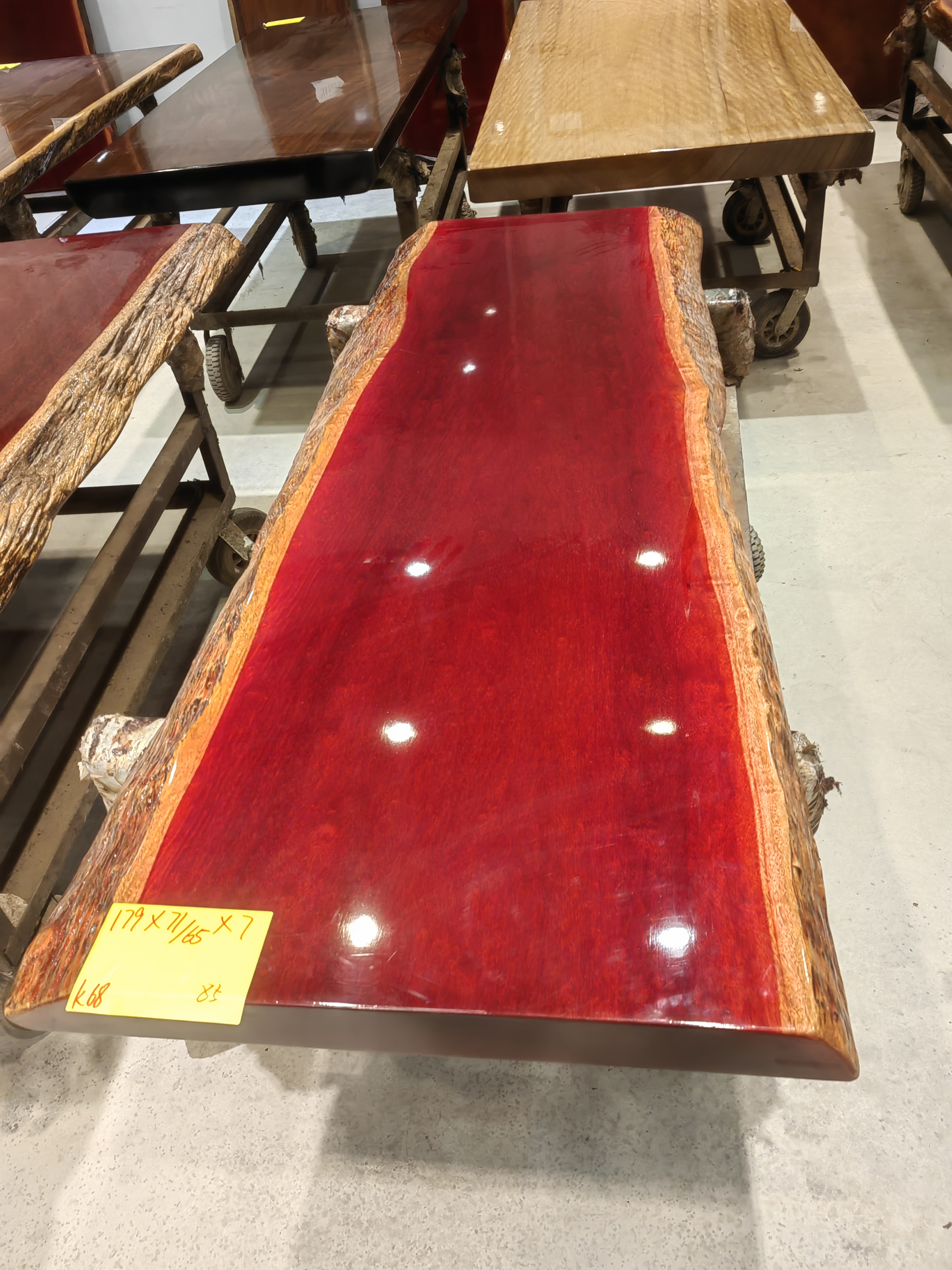 非洲进口实木大板茶桌办公桌