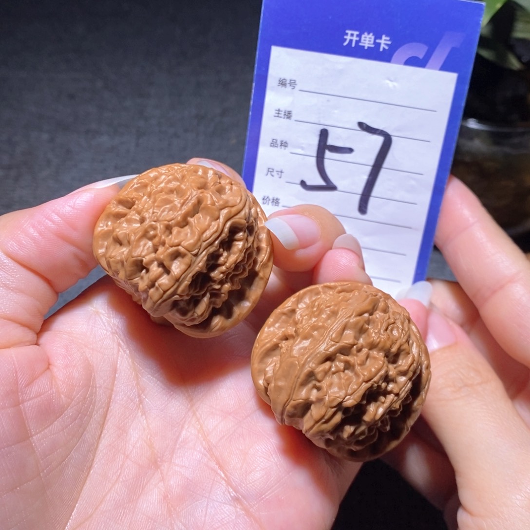 文玩核桃把件白狮子38左右有修