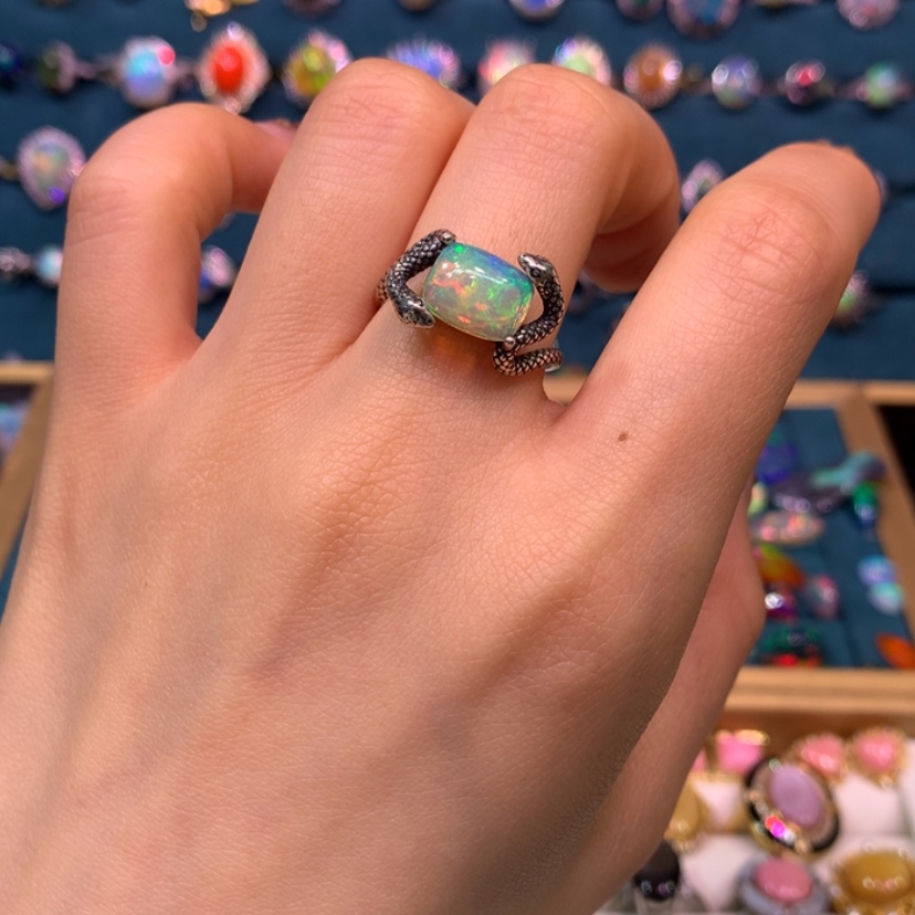 【闪购商品】欧泊戒指款式银S925镶嵌