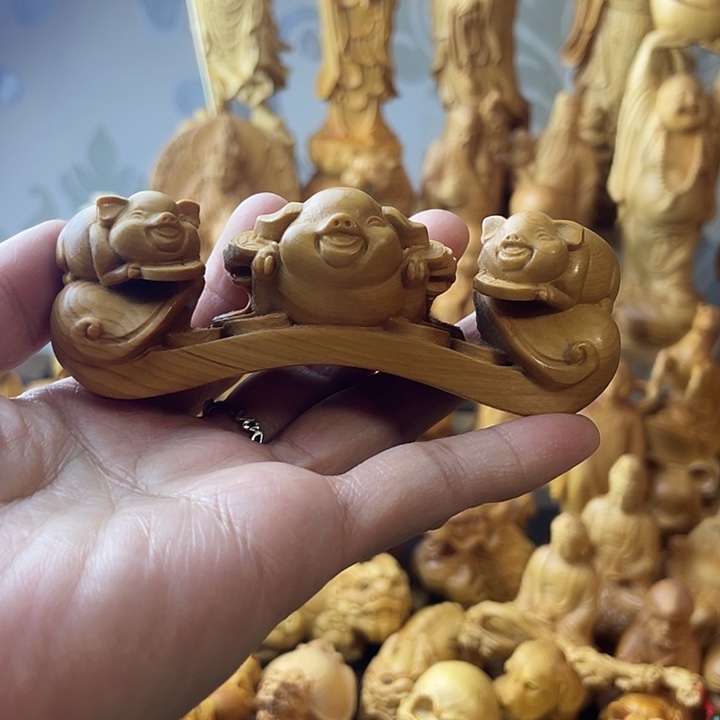 柏木（崖柏）崖柏小猪如意