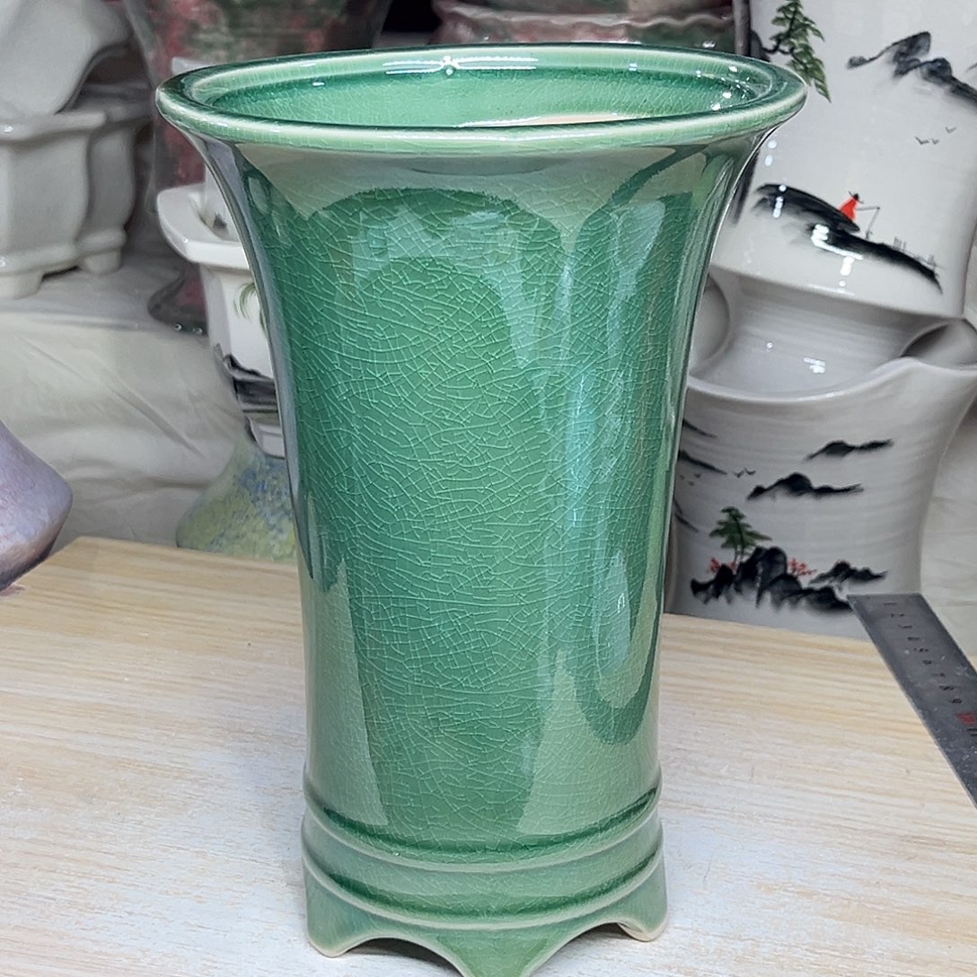 陶瓷绿植多肉微瑕花盆外口径：14*21