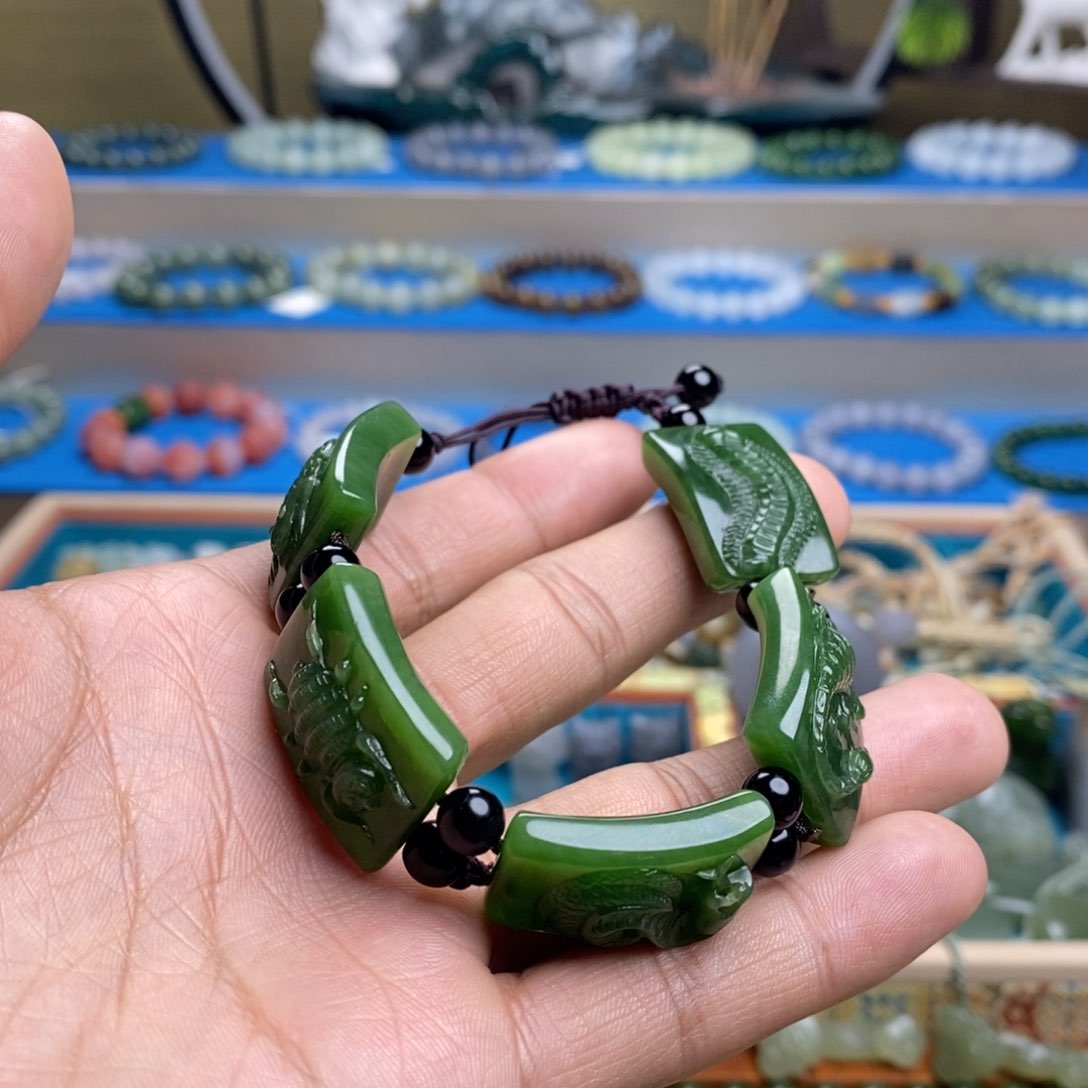 和田玉手串未镶嵌